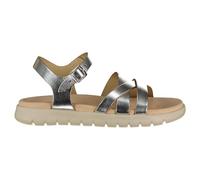 Geox J Sandal Soleima Gir, Argento, 33 EU