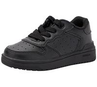 Geox Girl's J Washiba D Sneaker, Nero, 1 UK