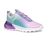 Geox J ACTIVART ILLUMINUS - Scarpe da Ginnastica Bambina, Aqua/Lilac,