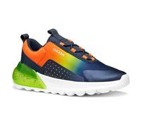 Geox J ACTIVART ILLUMINUS, Scarpe da Ginnastica, Navy/Lime, 27 EU