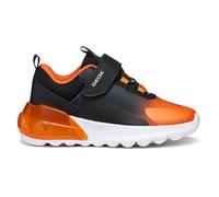 Geox J Activart Illuminus, Scarpe da Ginnastica, Nero Arancio, 33 EU