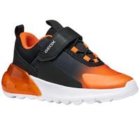 Geox J Activart IlLUMINUS Sneaker, Nero/Arancione, 34 EU, Nero Arancio, 34 EU