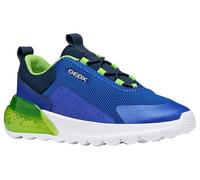 Geox J Activart IlLUMINUS Sneaker, Royal/Green, 25 EU