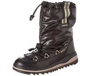 Geox J Adelhide Girl B Ab, Stivali Bambine e ragazze, Nero/Oro (Black/Gold), 33 EU