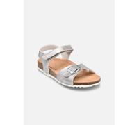 Geox J Adriel Girl, Sandali Bambine e ragazze, Argento, 27 EU