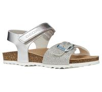 Geox J Adriel Girl C Sandal, argento, 39 EU
