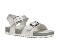 Geox J Adriel Girl I - Sandalo Bambina, White/Silver,