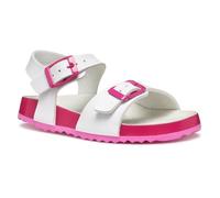 Geox J Adriel Girl I, Sandalo, White/Fuchsia, 34 EU