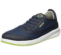 Geox J Aeranter Boy A, Sneakers Bambini e ragazzi, Blu/Verde (Navy/Lime Green), 33 EU
