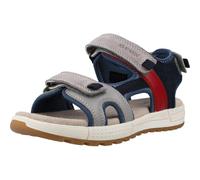 Geox J ALBEN Boy A Sandal, Grigio/Jeans 30 EU
