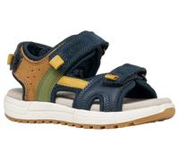 Geox J ALBEN Boy A Sandal, Navy/Ochre, 28 EU
