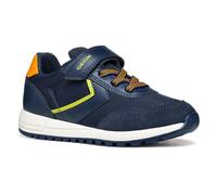 Geox J ALBEN Boy A - Scarpe da Ginnastica Bambino, Navy/Lime Green,