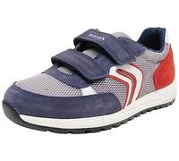 Geox J Alben Boy, Scarpe da Ginnastica, Lt Grey/Navy, 28 EU