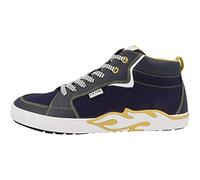 Geox J Alfabeto Ragazzo, Scarpe da Ginnastica, Navy Yellow, 34 EU