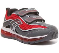 GEOX J Android 2 Cinturino Gancio & Ciclo Unisex Sportivo IN Grigio Red Misura