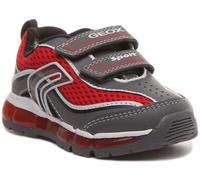 GEOX J Android B.C Bambini Due Cinghie Sportivo con Gel Sole IN Grigio Rosso Eu