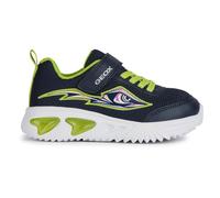 Geox J Assister Boy A Sneaker, Navy/Lime, 24 EU, Navy Lime, 24 EU