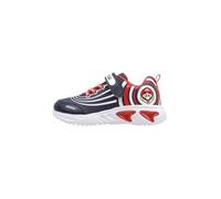 Geox J Assister Boy B, Scarpe da Ginnastica, Navy/Red, 27 EU