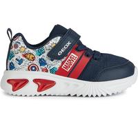 Geox J Assister Boy D, Scarpe da Ginnastica, Navy Multicolore, 34 EU