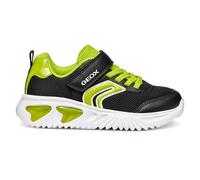 Geox J Assister Boy Sneaker, Black/Lime, 35 EU, Nero Lime, 35 EU
