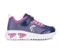 Geox J Assister Girl A, Scarpe da Ginnastica, Navy Fuchsia, 32 EU