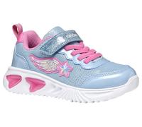 Geox J Assister Girl B - Scarpe da Ginnastica Bambina, Sky/Pink,