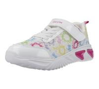 Geox J Assister Girl B Sneaker, Bianco/Multicolore, 24 EU