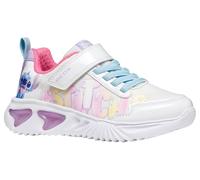 Geox J Assister Girl B Sneaker, Bianco/Multicolore, 35 EU
