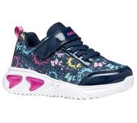 Geox J Assister Girl B Sneaker, Blue/Multicolor, 28 EU