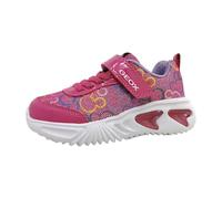 Geox J Assister Girl D Sneaker, Fucsia/Multicolore, 31 EU, Fucsia Multicolore, 31 EU