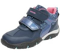 Geox J Baltic B Girl ABX, Scarpe da Ginnastica, Blu (Navy Watersea), 24 EU