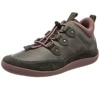 Geox J Barefeel Girl A, Sneakers Bambine e ragazze, Grigio (Dk Grey/Dk Pink), 26 EU
