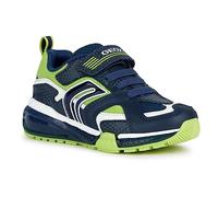 Geox J BAYONYC BOY, Scarpe da Ginnastica Bambini e ragazzi, Navy Lime, 28 EU