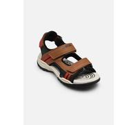Geox J Borealis Boy A Sandal, LT Brown/Rust, 35 EU