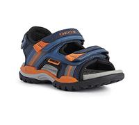 Geox J Borealis Boy A, Sandali Bambini e ragazzi, Blu/Arancione (Dk Avio/Orange), 33 EU