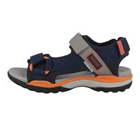 Geox J Borealis Boy A, Sandali Bambini e ragazzi, Blu/Arancione (Navy/Orange), 24 EU