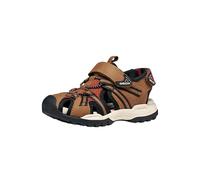 Geox J Borealis Boy B Sandal, LT Brown/Rust, 28 EU