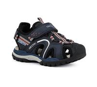 Geox J Borealis Boy B, Sandali Bambini e ragazzi, Blu/Rosso (Navy/Red C0735), 29 EU