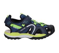 Geox J Borealis Boy B, Sandali Bambini e ragazzi, Blu/Verde (Dk Blue/Lime), 31 EU