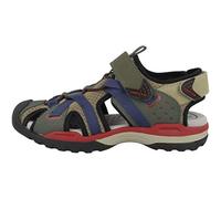 Geox J Borealis Boy B, Sandali Bambini e ragazzi, Verde/Rosso (Military/Dk Red ), 29 EU