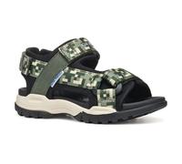 Geox J Borealis Boy E, Sandalo, Dk Green/Black, 34 EU
