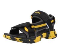 Geox J Borealis Boy E, Sandalo, Black/Yellow, 33 EU