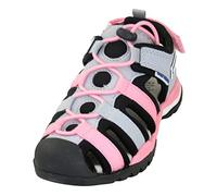 Geox J Borealis Girl, Sandal, Grey/Black, 28 EU Stretta