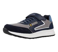 Geox J Briezee Boy, Scarpe da Ginnastica, Navy Grey, 24 EU