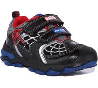 GEOX J Buller X Spiderman 2 Cinghie Sportivo Unisex Scarpe Nero Rosso UK 1 - 13