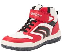 Geox J BUZZERLIGHT Boy A, Scarpe da Ginnastica, Red/White, 24 EU
