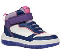Geox J BUZZERLIGHT Girl A - Scarpe da Ginnastica, Navy/Purple,