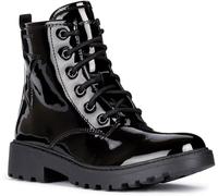 Geox J Casey anfibio lucido bambina donna con lacci e cerniera