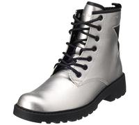 Geox J Casey Girl, Caviglia barca Bambine e ragazze, Grigio (Dk Silver/Black), 39 EU