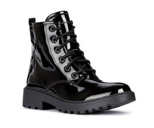 Geox J Casey Girl, Caviglia barca Bambine e ragazze, Nero (Black), 37 EU